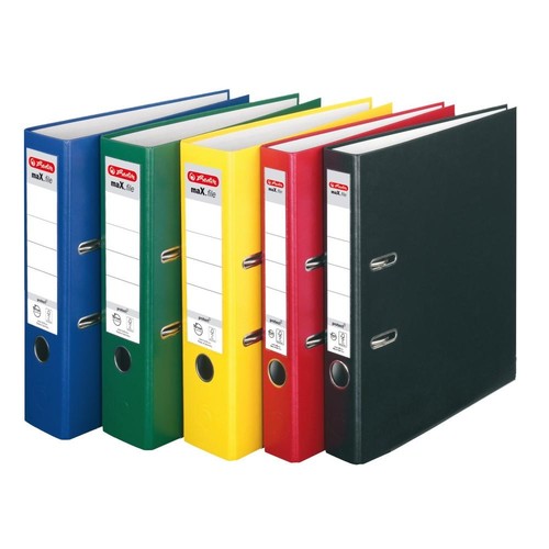 Ordner maX.file protect A4 80mm schwarz PP Herlitz 300007144 Produktbild Additional View 4 L