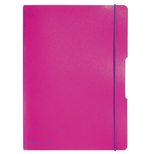 Notizheft flex A4 liniert+kariert pink 2x40 Blatt PP Herlitz 11361474 Produktbild