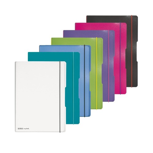 Notizheft flex A4 liniert+kariert pink 2x40 Blatt PP Herlitz 11361474 Produktbild Additional View 7 L