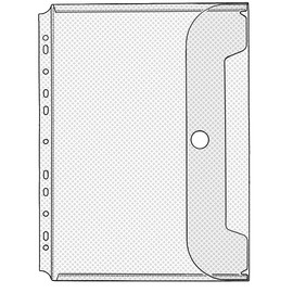 Dokumentenhüllen mit Klettverschluß Crystal A4 200µ Veloflex 5342100 Produktbild