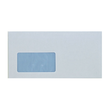 Briefumschlag SOPORSET mit Fenster DIN lang 110x220mm mit Haftklebung 80g weiß mit blauem Innendruck (PACK=1000 STÜCK) Produktbild