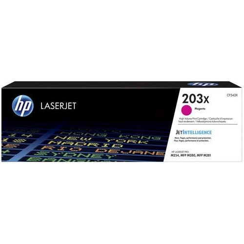 Toner 203X für Color Laserjet Pro M 254 2500 Seiten magenta HP CF543X Produktbild Front View L