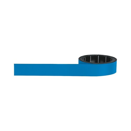 Magnetband 1m x 15mm blau beschriftbar Magnetoplan 1261503 Produktbild Front View L