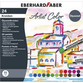 Öl-Pastellkreiden Kartonetui farbig sortiert Eberhard Faber 522024 (ETUI=24 STÜCK) Produktbild