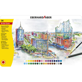 Aquarellstifte Artist Color Metalletui sortiert Eberhard Faber 516036 (PACK=36 STÜCK) Produktbild