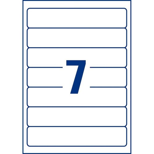 Rückenschilder zum Bedrucken 38x192mm kurz schmal auf A4 Bögen weiß wiederablösbar Zweckform L4760REV-10 (PACK=70 STÜCK) Produktbild Additional View 2 L