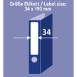 Rückenschilder zum Bedrucken 34x192mm kurz schmal auf A4 Bögen weiß selbstklebend Zweckform L6060-10 (PACK=80 STÜCK) Produktbild Additional View 9 S