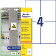 Etiketten Inkjet+Laser+Kopier 105x148mm auf A4 Bögen weiß Papier stark haftend Zweckform L7876-20 (PACK=80 STÜCK) Produktbild