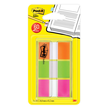 Haftstreifen Post-it Index 25,4x43,2mm orange/limonengrün/pink 3M 680-OLP (PACK=60 STÜCK) Produktbild