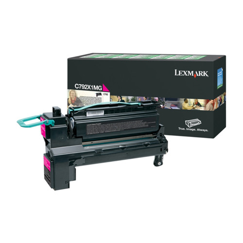 Toner für C790Serie 20000Seiten magenta Lexmark C792X1MG Produktbild Front View L