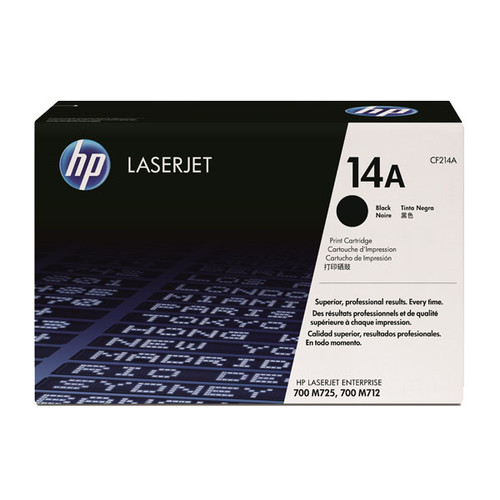 Toner 14A  für LaserJet 700 M712/M725 10000Seiten schwarz HP CF214A Produktbild Front View L