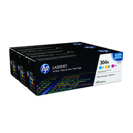 Toner 304A  für Color Laser Jet CM 2300/ 2720/CP2000 je 2800Seiten cyan/magenta/ yellow HP CF372AM (PACK=3 STÜCK) Produktbild