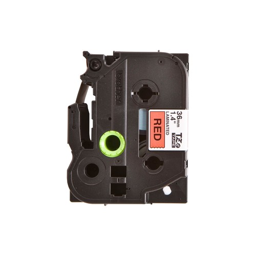 Schriftband laminiert 36mm/8m schwarz auf rot Brother TZe-461 Produktbild Additional View 1 L