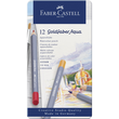 Aquarellstift Goldfaber Aqua Metalletui farbig sortiert Faber Castell 114612 (ETUI=12 STÜCK) Produktbild