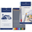 Aquarellstift Goldfaber Aqua Metalletui farbig sortiert Faber Castell 114612 (ETUI=12 STÜCK) Produktbild Additional View 2 S
