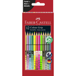 Farbstifte mit Noppen COLOUR GRIP dreikant Kartonetui sortiert Faber Castell 201569 (PACK=12 STÜCK) Produktbild
