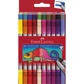 Doppel-Fasermaler Etui sortiert Faber Castell 151119 (PACK=20 STÜCK) Produktbild