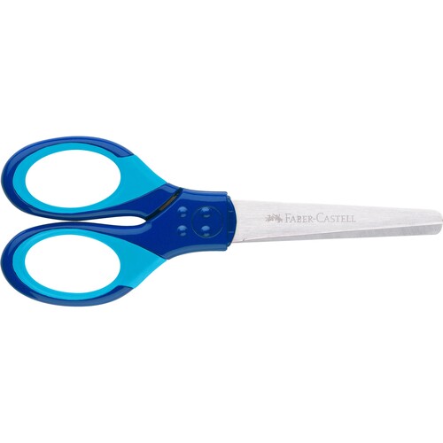 Schulschere GRIP für Rechts-/ Linkshänder blau Faber Castell 181549 Produktbild Additional View 1 L