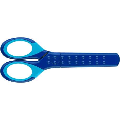 Schulschere GRIP für Rechts-/ Linkshänder blau Faber Castell 181549 Produktbild Additional View 2 L