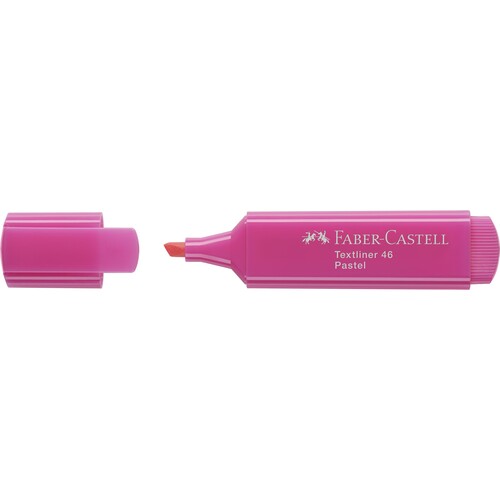 Textmarker TL 46 Pastell Keilspitze purpurrosa Faber Castell 154654 Produktbild Front View L