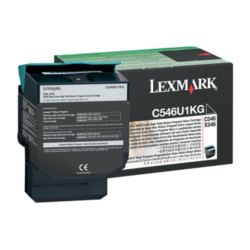 Toner für C546DTN/X546DDNT 8000Seiten schwarz Lexmark C546U1KG Produktbild Front View L