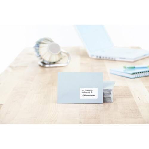 Adress-Etiketten PREMIUM Inkjet+ Laser+Kopier 63,5x46,6mm auf A4 Bögen weiß permanent Herma 4265 (PACK=1800 STÜCK) Produktbild Additional View 4 L