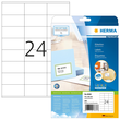 Etiketten PREMIUM Inkjet+Laser+Kopier 70x36mm auf A4 Bögen weiß permanent Herma 8638 (PACK=240 STÜCK) Produktbild