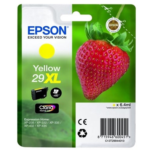 Tintenpatrone 29XL für Epson Expression Home XP-235/245 6,4ml yellow Epson T299440 Produktbild Front View L