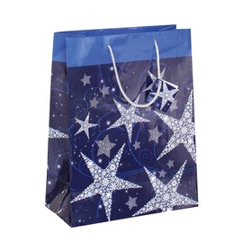Weihnachts-Tragetasche 26x33x12cm Shining Stars Sigel GT025 (PACK=5 STÜCK) Produktbild