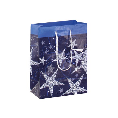 Weihnachts-Tragetasche 17x23x9cm Shining Stars Sigel GT026 (PACK=5 STÜCK) Produktbild