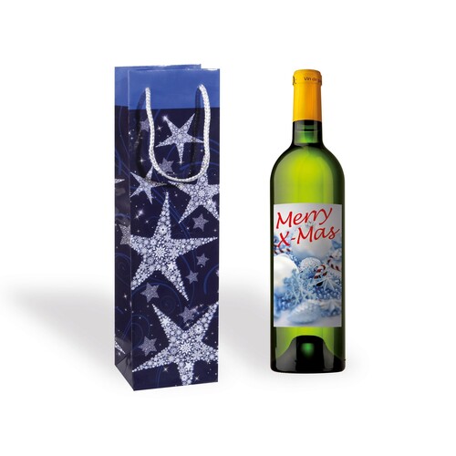 Weihnachts-Tragetasche 10x35x8cm Shining Stars Sigel GT027 (PACK=5 STÜCK) Produktbild Additional View 3 L