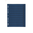 Trennblätter mit abschneidbaren Taben A4 240x300mm blau vollfarbig Karton BestStandard (PACK=100 STÜCK) Produktbild