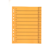 Trennblätter mit abschneidbaren Taben A4 240x300mm orange vollfarbig Karton BestStandard (PACK=100 STÜCK) Produktbild
