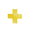 Stellplatzmarkierung Form Kreuz 150x0,7x150mm gelb Durable 1701-04 (PACK=10 STÜCK) Produktbild