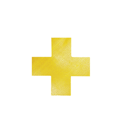 Stellplatzmarkierung Form Kreuz 150x0,7x150mm gelb Durable 1701-04 (PACK=10 STÜCK) Produktbild
