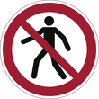 Sicherheitskennzeichen Für Fußgänger verboten P004 nach ISO 7010 Ø 43cm rot Durable 1732-03 Produktbild