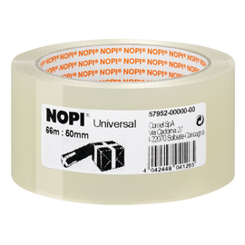 Klebeband NOPI Tesapack Universal 50mm x 66m transparent Polypropylen Tesa 57952-00000-00 (RLL=66 METER) Produktbild