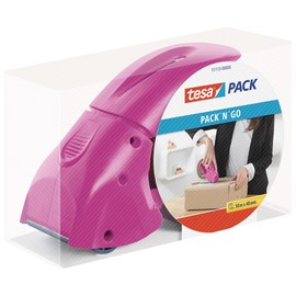 Handabroller pack n go incl. 1 Rolle Tesapack pink Tesa 51113-00000-00 Produktbild