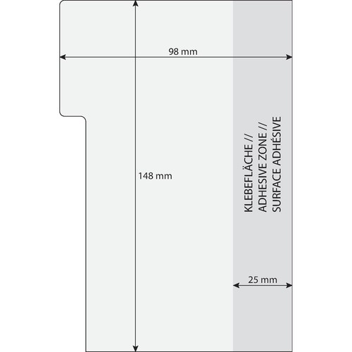 Haftmarker Tab 98x148mm mit großem Notizfeld 3 Farben sortiert Sigel HN206 (PACK=42 STÜCK) Produktbild Additional View 4 L