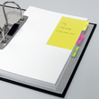 Haftmarker Tab 98x148mm mit großem Notizfeld 3 Farben sortiert Sigel HN206 (PACK=42 STÜCK) Produktbild Additional View 6 S