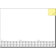 Schreibunterlage Memo mit integriertem Haftnotizblock 41x59,5cm 30Blatt Papier Sigel HO490 Produktbild