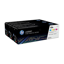 Toner 128A für Color Laserjet Pro CM1415/CP152 je 1300Seiten cyan/magenta/ yellow HP CF371AM (PACK=3 STÜCK) Produktbild