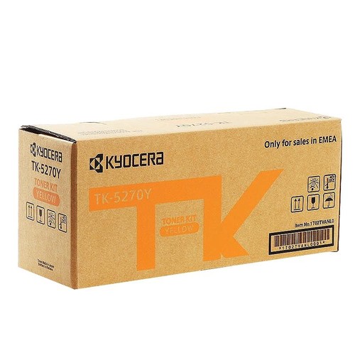 Toner TK-5270Y für ECOSYS M6230CIDN 6000Seiten yellow Kyocera 1T02TVANL0 Produktbild Front View L
