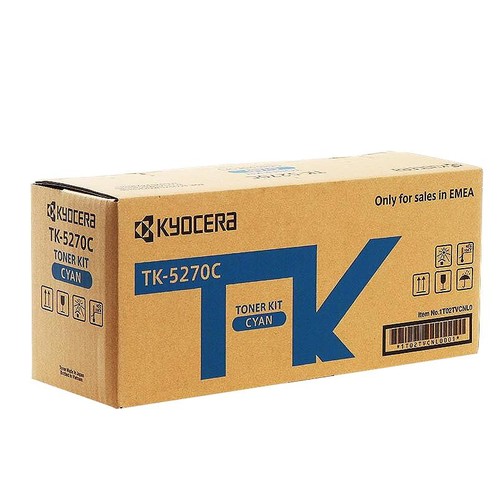Toner TK-5270C für ECOSYS M6230CIDN 6000Seiten cyan Kyocera 1T02TVCNL0 Produktbild Front View L