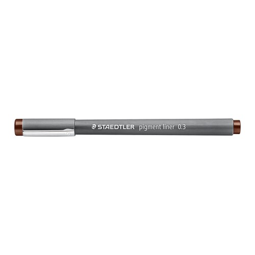 Tuschezeichner Pigment-Liner 308 0,3mm braun Staedtler 30803-76 Produktbild Additional View 1 L