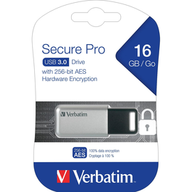 USB Stick 3.0 Secure Pro 16GB silber Verbatim 98664 Produktbild