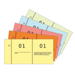 Nummernblock 1-1000 105x53mm rot Papier Zweckform 869-10-3 (PACK=10 STÜCK) Produktbild Additional View 1 S
