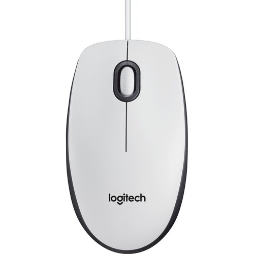 Optical Mouse M100 3 Tasten USB weiß Logitech 910-006764 Produktbild Front View L