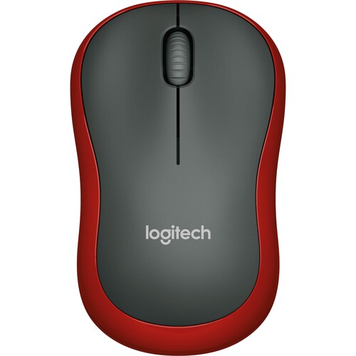 Wireless Optical Mouse M185 3 Tasten rot Logitech 910-002240 Produktbild Front View L