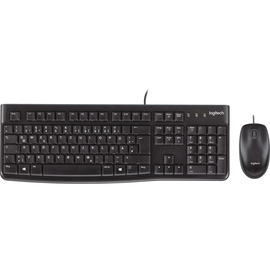 Tastatur + Mouse Set Optical MK120 schwarz Logitech 920-002540 Produktbild